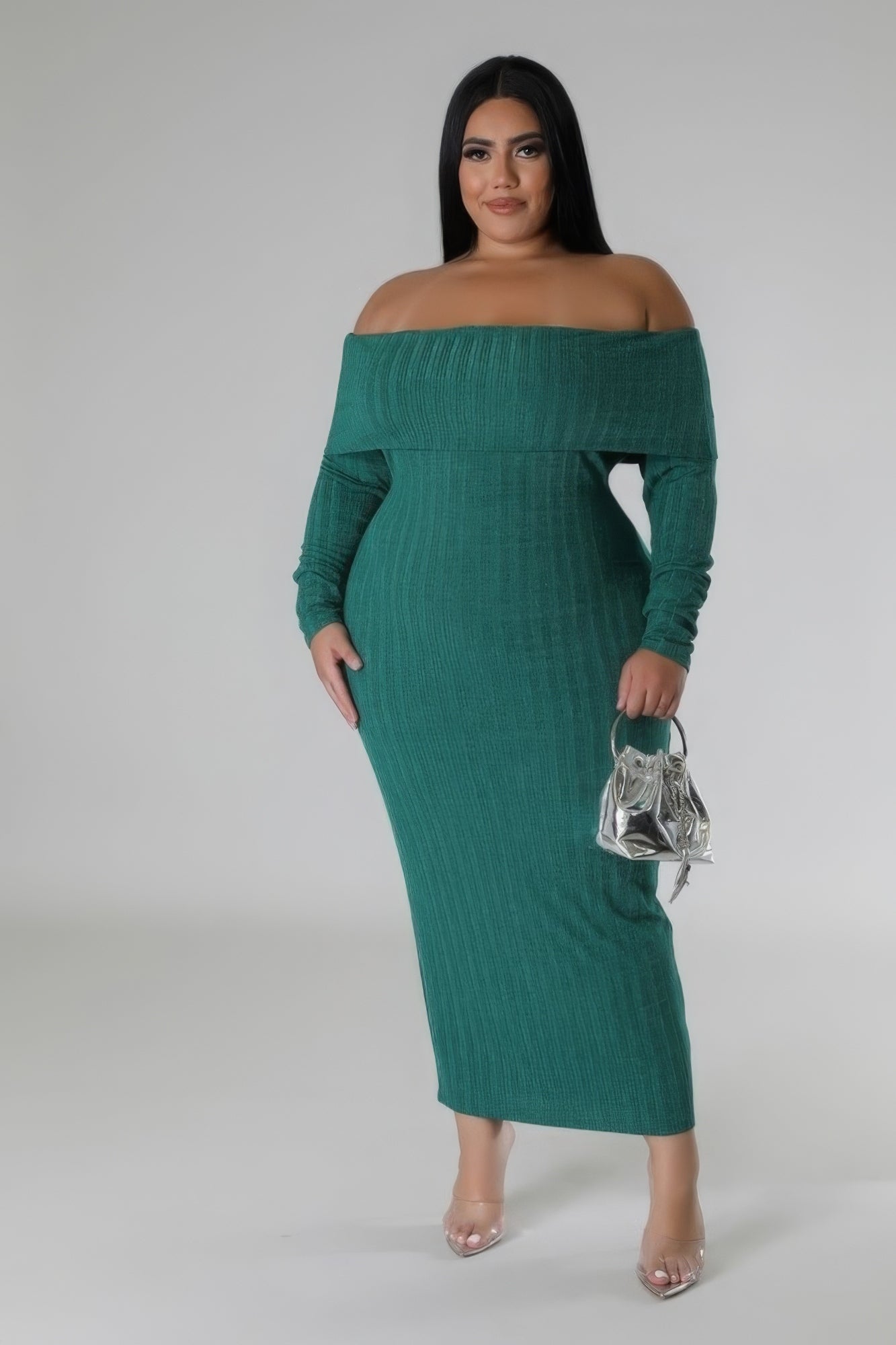 Curve Off Shoulder Bodycon Dress