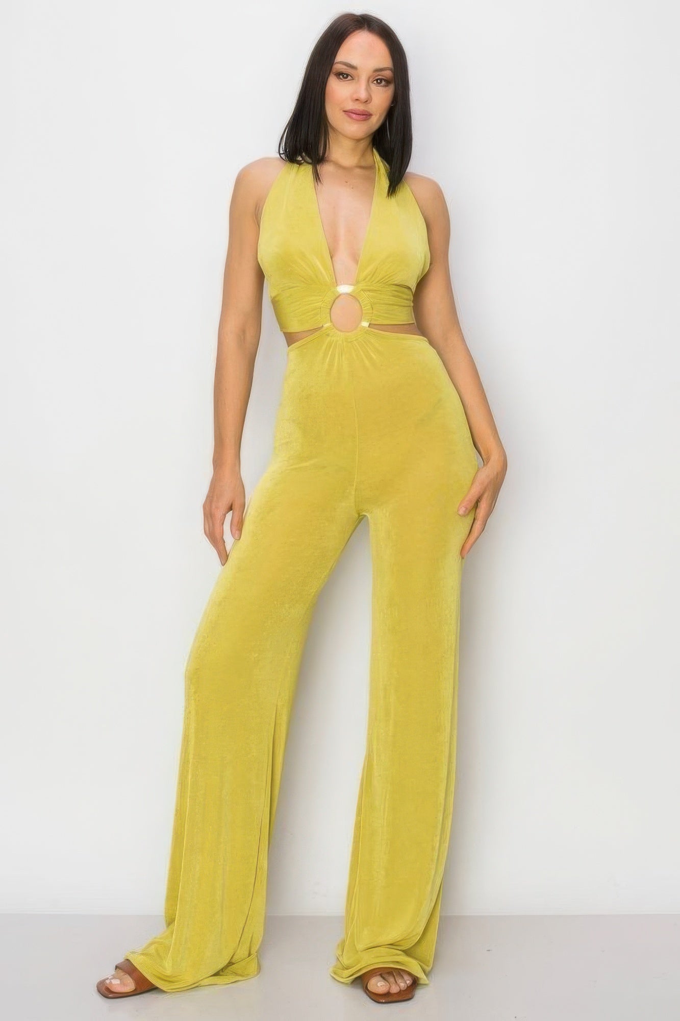 Halter Wide Leg Jumpsuit