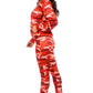 Red Camo Jogger Sweatsuit