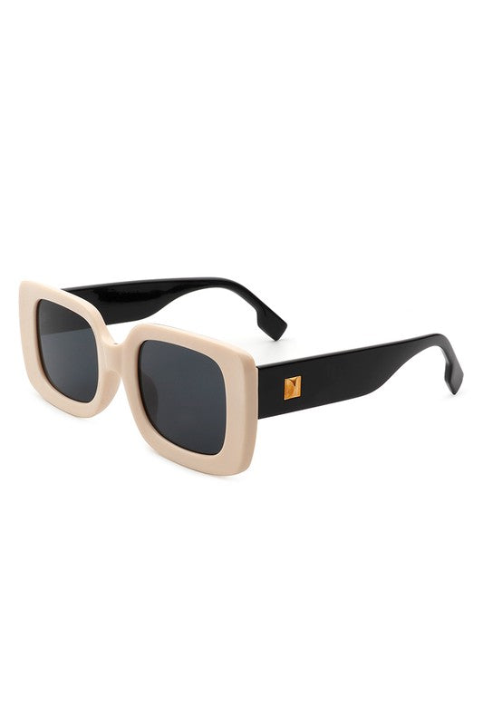 Square Retro Flat Top Sunglasses