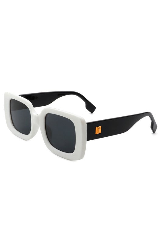 Square Retro Flat Top Sunglasses