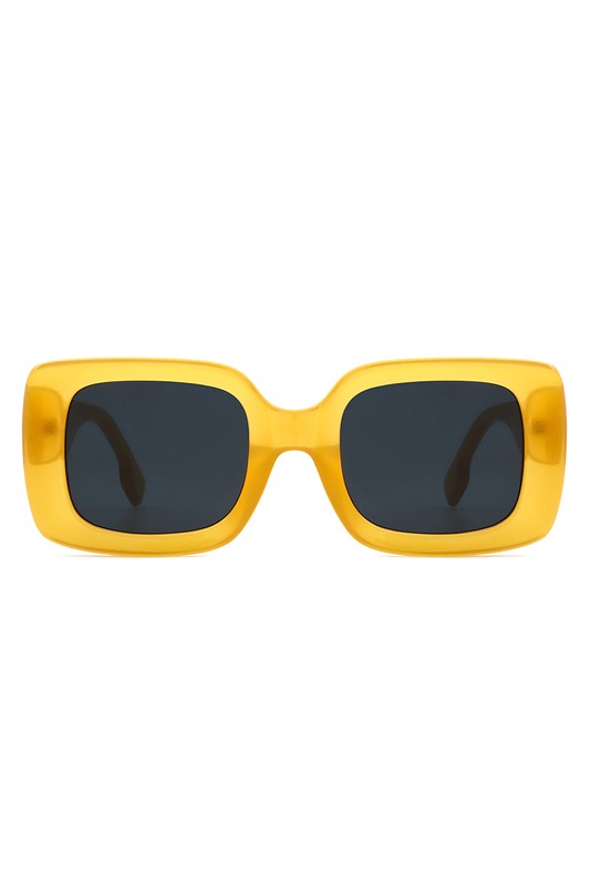 Square Retro Flat Top Sunglasses