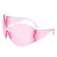 Rimless Oversized Sunglasses