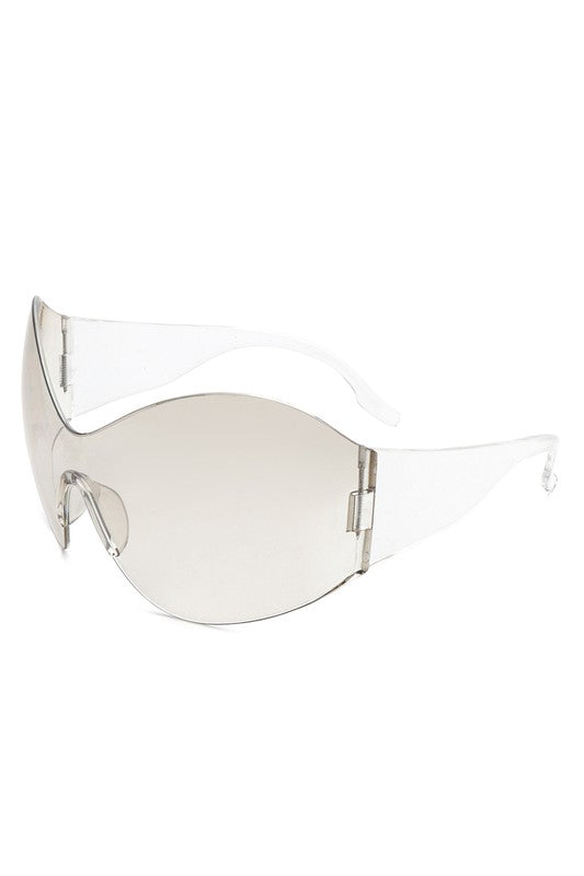 Rimless Oversized Sunglasses