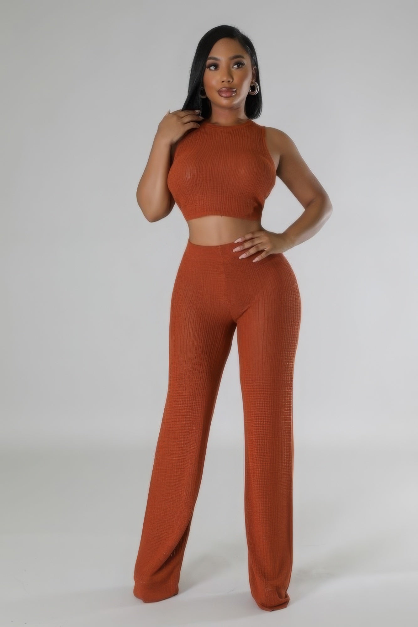 Tie Back Two-Piece Pant Set