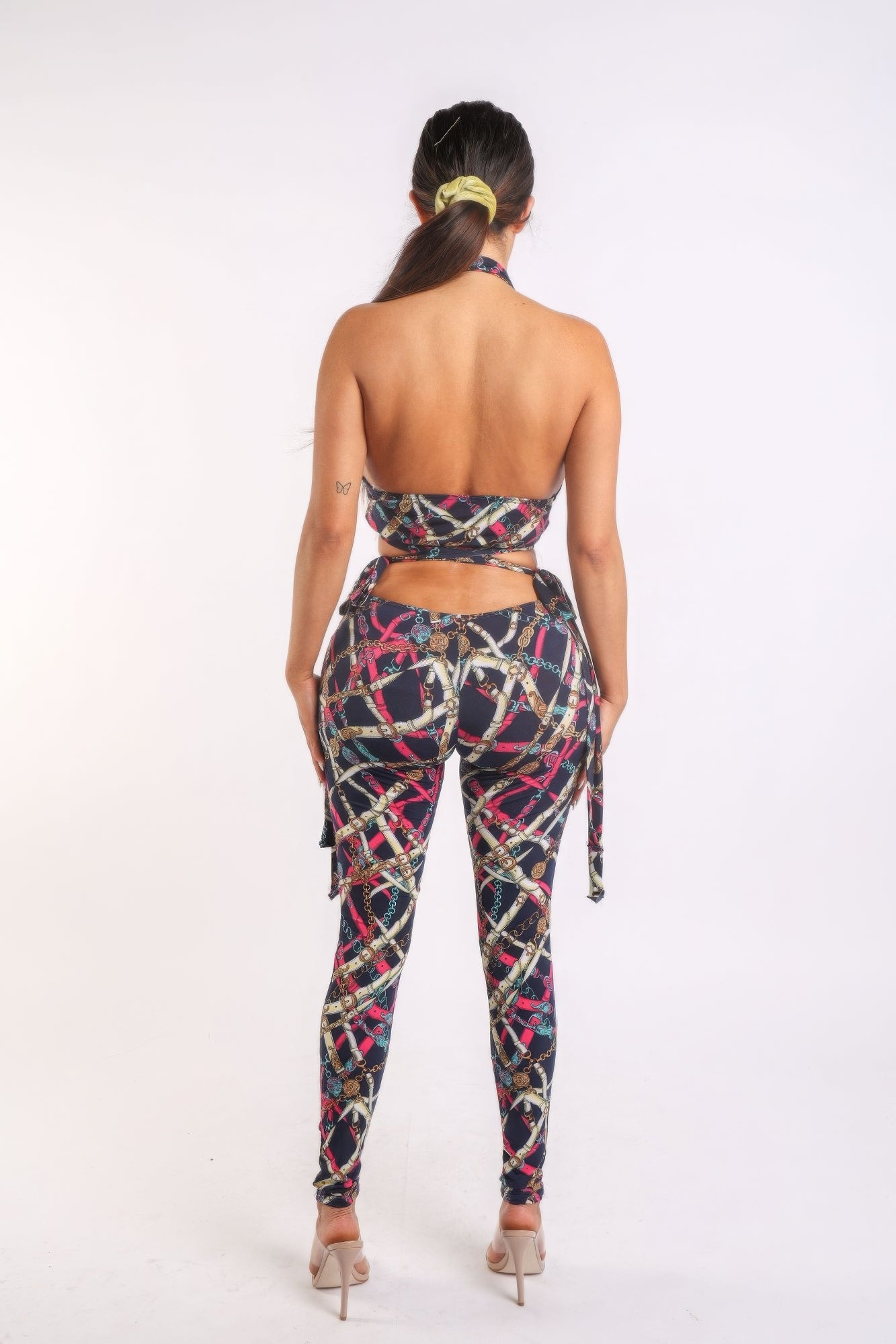 Chain Abstract Print Jumpsuit