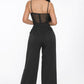 Mesh Wide Leg Jumpsuit