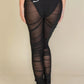 Ruched  Mesh Leggings