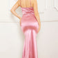 Satin Corset Maxi Dress