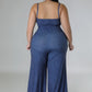 Curve Wide Leg Stretch Jumpsuit