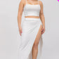 Curve Crop Cami & Split Thigh Maxi Skirt Set