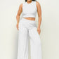 Crop Top And Wide Pants Set