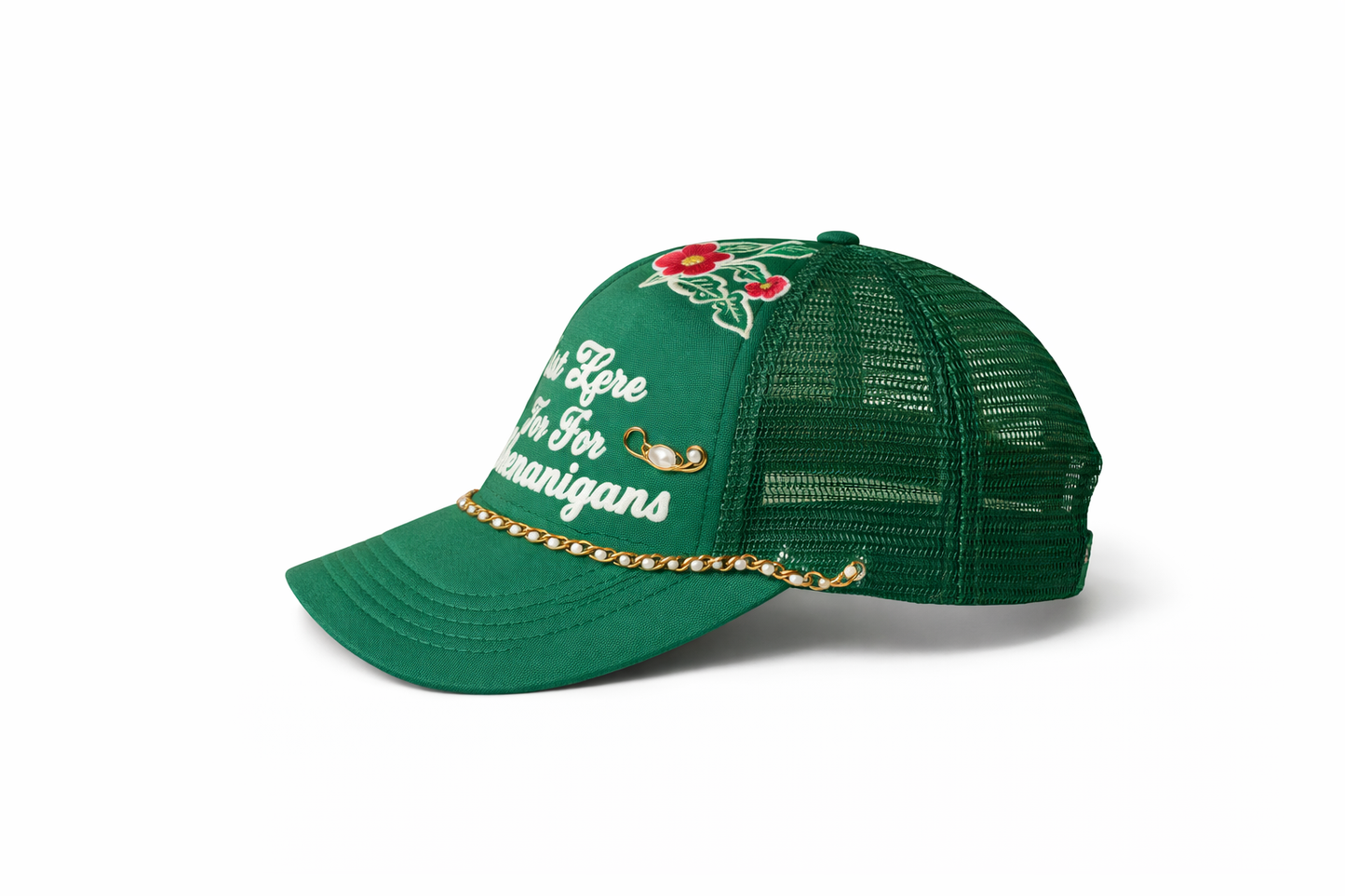 Here for the Shenanigans Trucker Hat