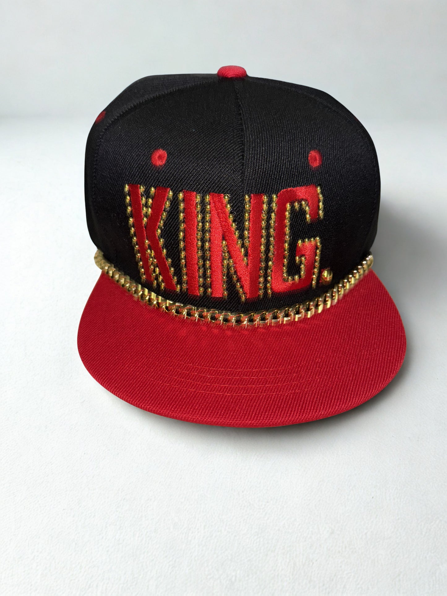Red and Black King Hat