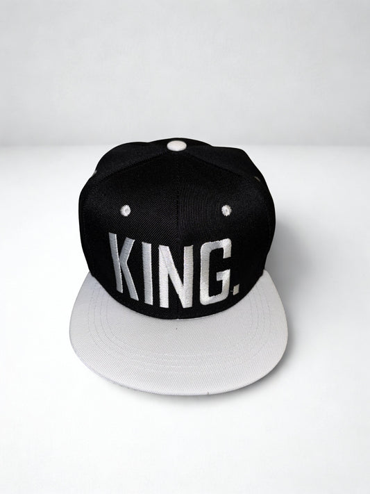 Black and White KING Snapback