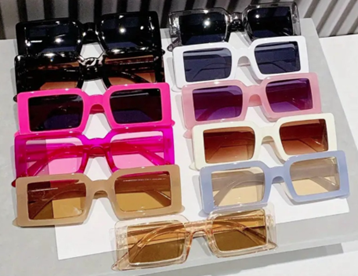 Bold Square Sunglasses – Retro Y2K Fashion Shades