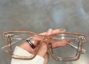 Color Outline Clear Frame Glasses