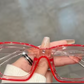 Color Outline Clear Frame Glasses