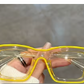 Color Outline Clear Frame Glasses