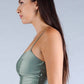 Spaghetti Strap Crop Top - Sage