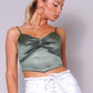 Spaghetti Strap Ruched Top