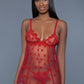 Mesh Heart Lingerie Dress