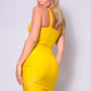 Spaghetti Strap Twist Front Mini Dress