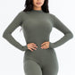 Ribbed Long Sleeve Knit Romper
