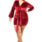 Velvet Bishop Sleeve Mini Dress
