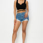 Distressed Short Shorts - Dark