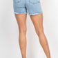 Ripped Denim Shorts- Light