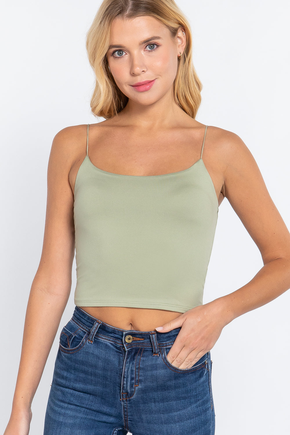 Elastic Strap Cami Top