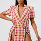 Plaid Blazer Mini Dress