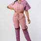 Color Block Pant Set