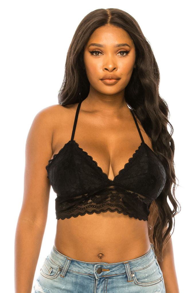 Lace Bralette - Black