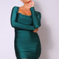Sweetheart Long Sleeve Mini Dress