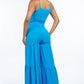 Tie Front Spaghetti Strap Top and Wide Leg Pants Set