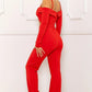 Open Shoulder Jumpsuit