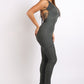 Cargo Pocket Halter Jumpsuit - Hunter