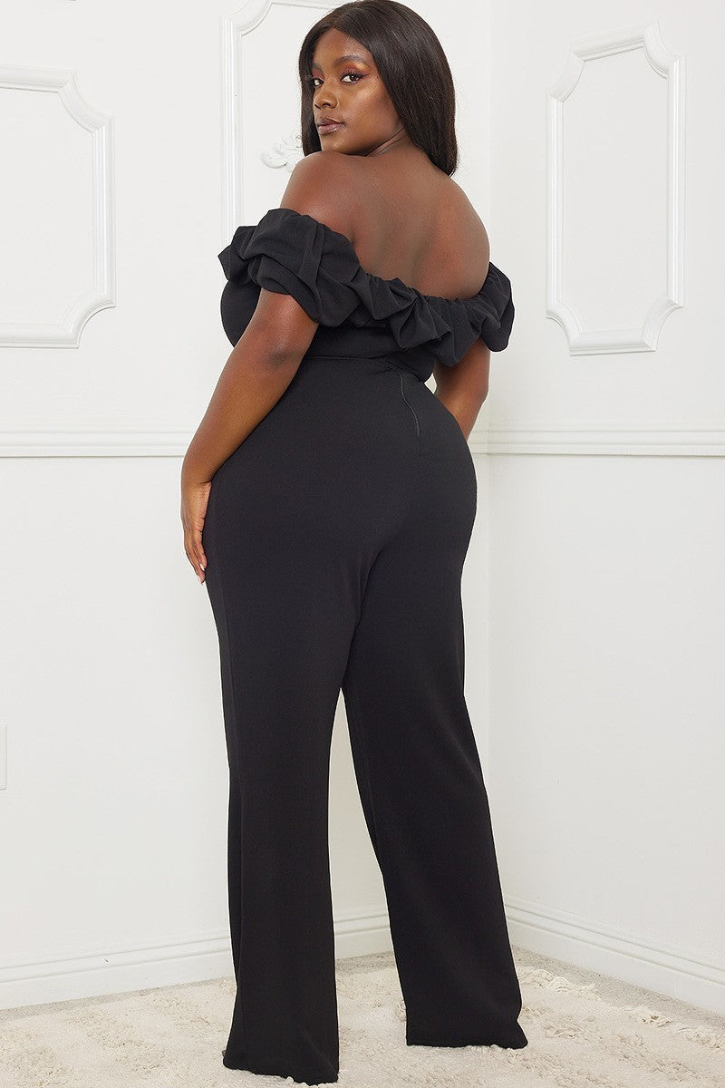 Ruffle Off Shoulder Jumpsuit