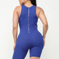 Ribbed Bodycon Romper