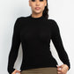 Mock Neck Long Sleeve Top