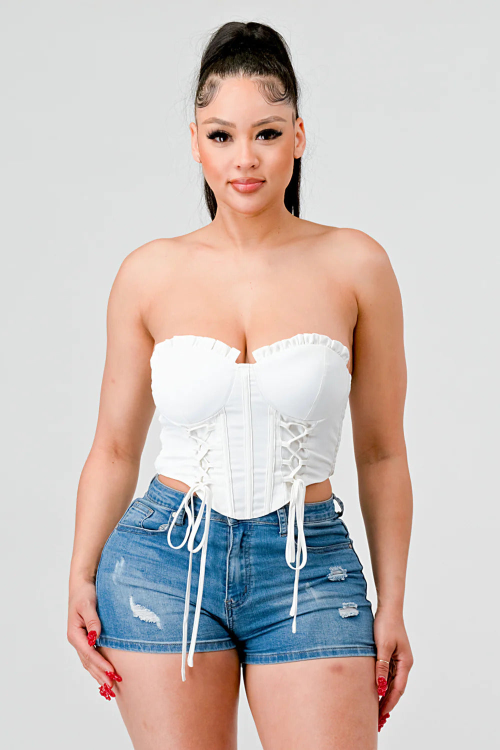 Lace Bustier Top