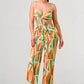 Satin Bra Top and Palazzo Jumpsuit
