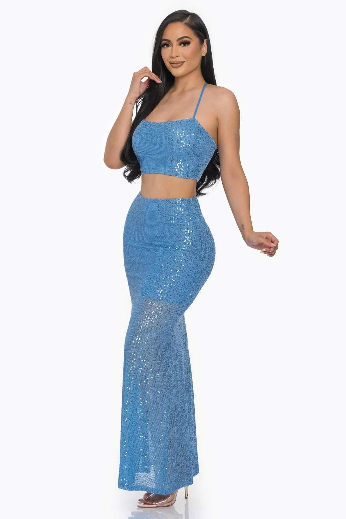 Two Piece Sequin Set