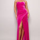 Strapless Sweetheart Velvet Dress
