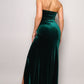 Strapless Sweetheart Velvet Dress