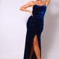 Strapless Sweetheart Velvet Dress