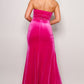 Strapless Sweetheart Velvet Dress