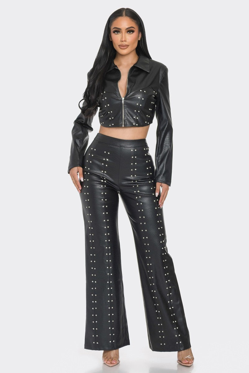 Faux Leather Set